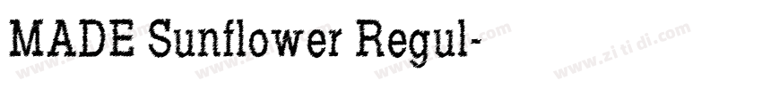 MADE Sunflower Regul字体转换